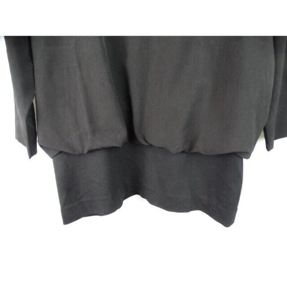 CAbi Women's Top Size Large Black Indulgence 3/4 Sleeve Blouse Top Style 5205 - Picture 4 of 10